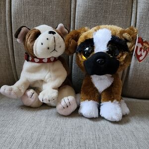 Beanie Baby Huggins & Beanie Boo Brutus